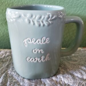 Rae Dunn PEACE ON EARTH Coffee Mug - NEW